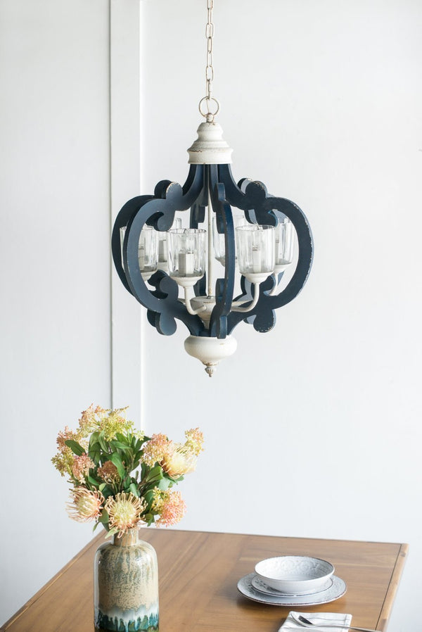 English Elm 3 Light Whitewash Fir Wood Drum Chandelier Iron Accents Farmhouse Foyer Dining W2078137030