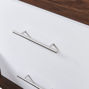 English Elm Full Size Murphy Wall Bed with Side Cabinet Space Saving Foldaway for Studio Rooms LP000691AAK