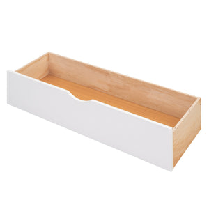 English Elm Full Full Size Storage Platform Bed with Trundle, 4-Tier Headboard Shelves and Dual Drawers, Solid Wood White GX000356AAK