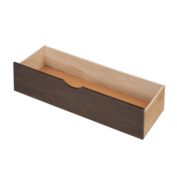 English Elm Full Full Size Storage Platform Bed with Trundle, 4-Tier Headboard Shelves and Dual Drawers, Solid Wood Espresso GX000356AAP