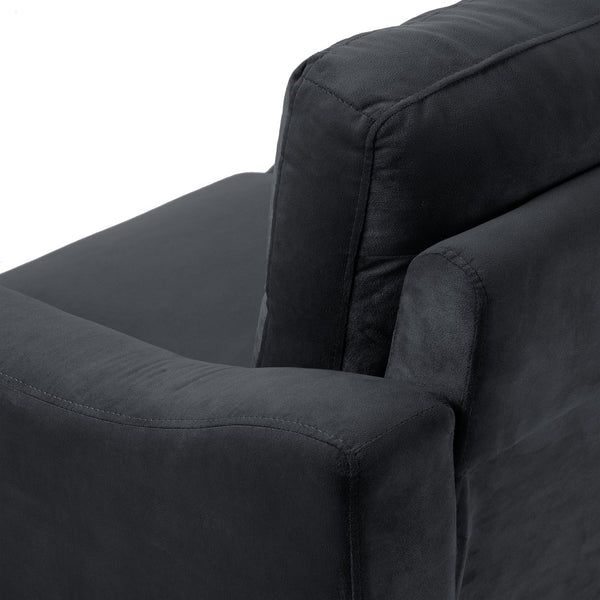 English Elm Couch Compact Velvet Loveseat - Stylish Mid-Century Modern Seating For Small Spaces & Offices W2121137529