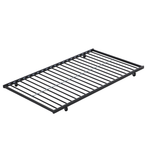 English Elm Twin Over Steel Bunk Bed with Pull Out Trundle Stair Access Kids Room W311120500