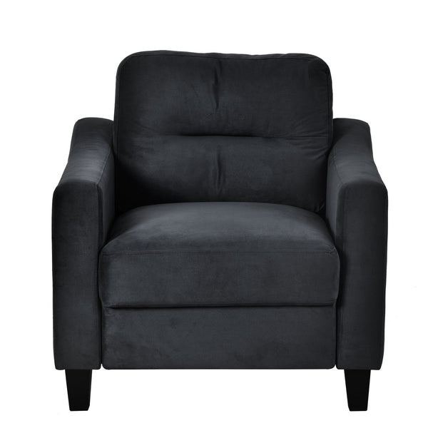 English Elm Couch Compact Velvet Loveseat - Stylish Mid-Century Modern Seating For Small Spaces & Offices W2121137529