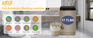 English Elm Please Compact Fully Automatic Portable Washer for Apartments Dorms and Rv Living Gold W1002137459