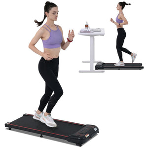English Elm New Walking Pad Treadmill with Wrist Remote Incline and 265 Lb Capacity for Home Office MS312895AAB