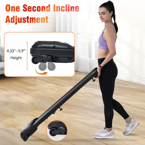 English Elm New Walking Pad Treadmill with Wrist Remote Incline and 265 Lb Capacity for Home Office MS312895AAB
