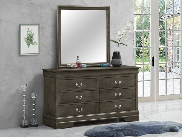 English Elm Louisphillipe G02105-D Gray Dresser - Elegant Design With Durable Storage, Timeless Craftsmanship & Style B078107845
