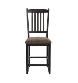 English Elm HIGH Chair Rustic Black Fabric & Wood High Chair 18"x23"x42"H, 24" Seat Height, Stylish Durable Seating B089112915