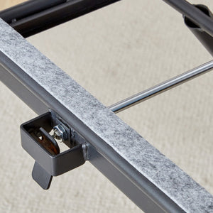 English Elm Modern multifunctional lifting table with wood-grain top, adjustable 18.3–29" black metal legs, foldable design for compact living and versatile use (Natural Wood Wash) W1151126193