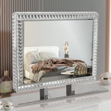 English Elm Led Crystal Mirror Light With Dimmable Lights