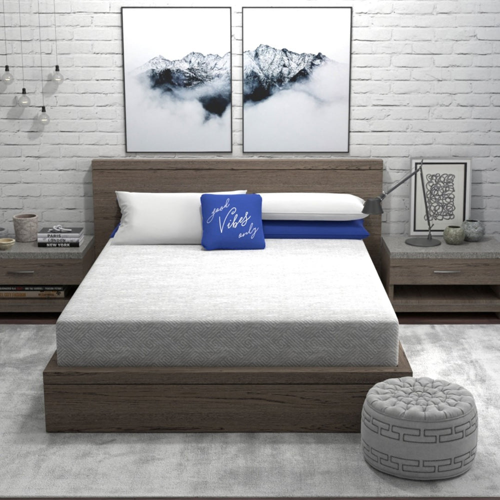 English Elm Vibe Gel Memory Foam Mattress Breathable Knit Cover Medium Firm Sleep Support B112133873