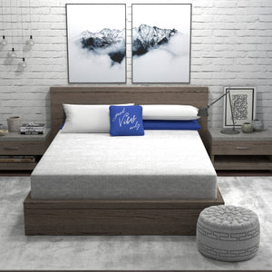 English Elm Vibe 8 Inch Gel Memory Foam King Mattress with Open Cell Cooling and Firm Support B112133865
