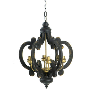 English Elm 3 Light Whitewash Fir Wood Drum Chandelier Iron Accents Farmhouse Foyer Dining W2078137918