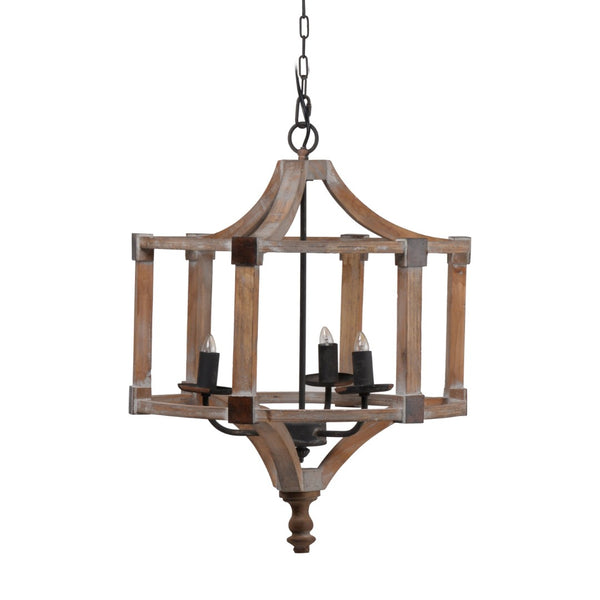English Elm 3 Light Whitewash Fir Wood Drum Chandelier Iron Accents Farmhouse Foyer Dining W2078137925