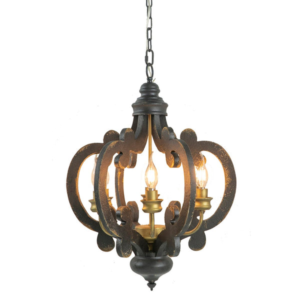 English Elm 3 Light Whitewash Fir Wood Drum Chandelier Iron Accents Farmhouse Foyer Dining W2078137918
