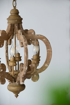 English Elm 3 Light Whitewash Fir Wood Drum Chandelier Iron Accents Farmhouse Foyer Dining W2078137919
