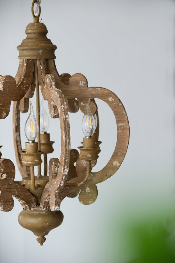 English Elm 3 Light Whitewash Fir Wood Drum Chandelier Iron Accents Farmhouse Foyer Dining W2078137919