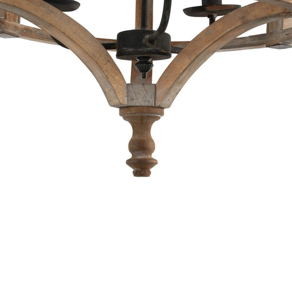 English Elm 3 Light Whitewash Fir Wood Drum Chandelier Iron Accents Farmhouse Foyer Dining W2078137925