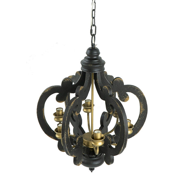 English Elm 3 Light Whitewash Fir Wood Drum Chandelier Iron Accents Farmhouse Foyer Dining W2078137918
