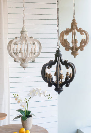 English Elm 3 Light Whitewash Fir Wood Drum Chandelier Iron Accents Farmhouse Foyer Dining W2078137919