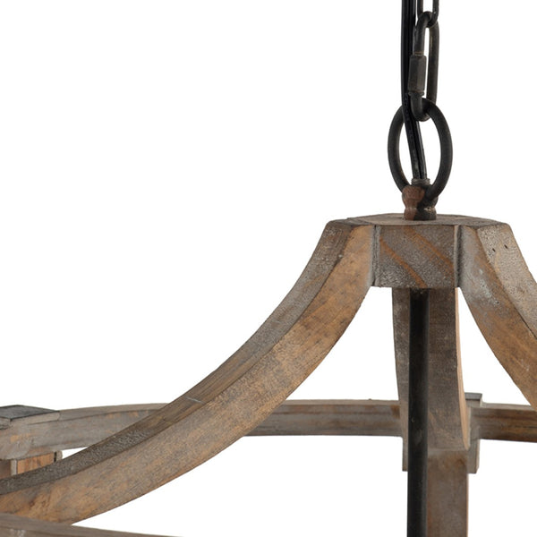 English Elm 3 Light Whitewash Fir Wood Drum Chandelier Iron Accents Farmhouse Foyer Dining W2078137925