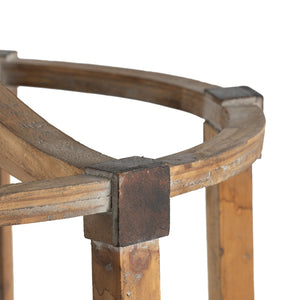 English Elm 3 Light Whitewash Fir Wood Drum Chandelier Iron Accents Farmhouse Foyer Dining W2078137925