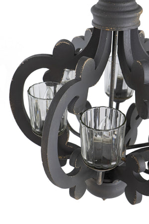 English Elm 3 Light Whitewash Fir Wood Drum Chandelier Iron Accents Farmhouse Foyer Dining W2078137920
