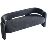 English Elm 75.59" Wide Boucle Upholstery Modern Sofa For Living Room Dark Grey