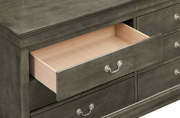 English Elm Louisphillipe G02105-D Gray Dresser - Elegant Design With Durable Storage, Timeless Craftsmanship & Style B078107845