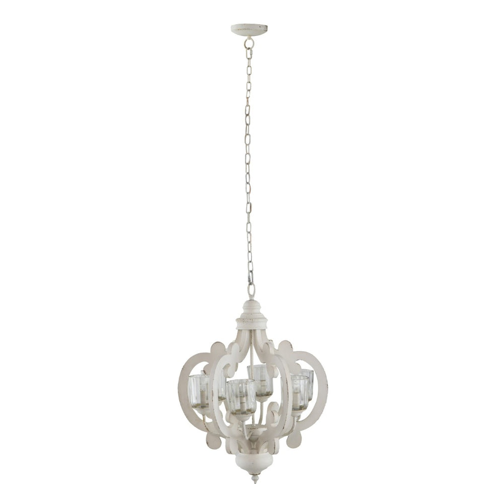 English Elm 3 Light Whitewash Fir Wood Drum Chandelier Iron Accents Farmhouse Foyer Dining W2078137921