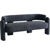 Contemporary Dark Grey Boucle Sofa | 75.59