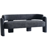 English Elm 75.59" Wide Boucle Upholstery Modern Sofa For Living Room Dark Grey