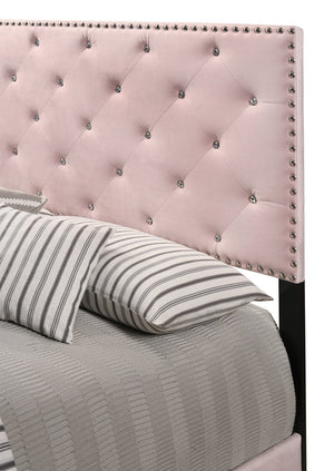English Elm Charming Velvet Twin Bed with Hidden Storage Drawers, Casual Solid Frame, Easy Assembly Comfort Pink 24.6 L x 82 W x 5.5 H B078108023