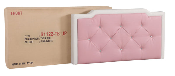 English Elm Charming Tufted White Full Bed with Adjustable Headboard Height, Box Spring or Slat Option, 57"W B078107960