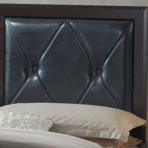 English Elm Charming Espresso Bed with Transitional Design, 52"H x 64"W x 85"D, Durable MDF Construction, Stylish Finish B078S00146