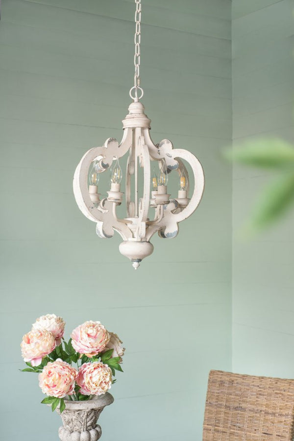 English Elm 3 Light Whitewash Fir Wood Drum Chandelier Iron Accents Farmhouse Foyer Dining W2078137917