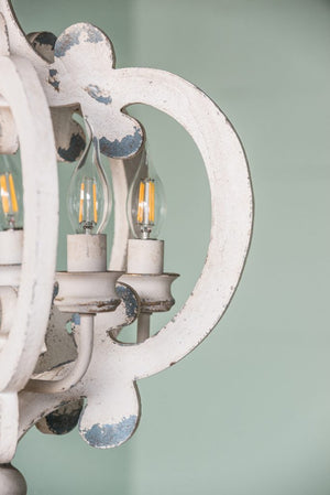 English Elm 3 Light Whitewash Fir Wood Drum Chandelier Iron Accents Farmhouse Foyer Dining W2078137917