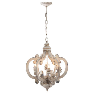 English Elm 3 Light Whitewash Fir Wood Drum Chandelier Iron Accents Farmhouse Foyer Dining W2078137917