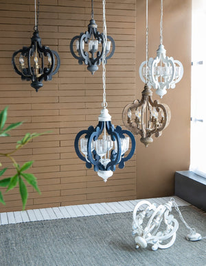 English Elm 3 Light Whitewash Fir Wood Drum Chandelier Iron Accents Farmhouse Foyer Dining W2078137921