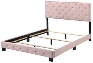 English Elm Charming Velvet Twin Bed with Hidden Storage Drawers, Casual Solid Frame, Easy Assembly Comfort Pink 24.6 L x 82 W x 5.5 H B078108023