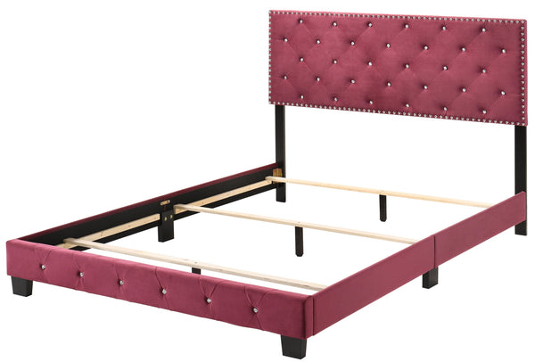 English Elm Charming Velvet Twin Bed with Hidden Storage Drawers, Casual Solid Frame, Easy Assembly Comfort Cherry 24.6 L x 60 W x 5.5 H B078108008