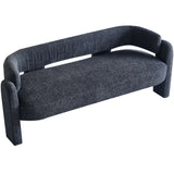 English Elm 75.59" Wide Boucle Upholstery Modern Sofa For Living Room Dark Grey