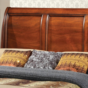 English Elm Charming Queen Bed Frame with Crisp Finish, 50"H x 68"W x 83"D, Sturdy Particleboard Construction Oak 15 L x 22 W x 32 H B078S00489