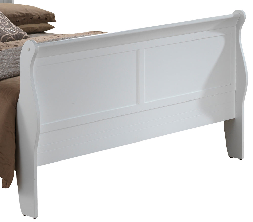 English Elm Elegant Traditional Full Bed In Bright White Finish - Timeless Charm & Sturdy Comfort For Any Bedroom B078S00366
