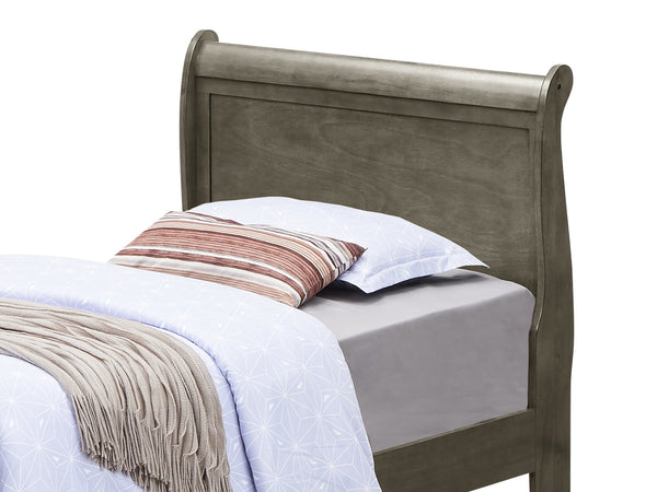 English Elm Traditional Full Storage Bed with Timeless Wood Finish, Built-In Drawers for Easy Bedding Organization and Durable Construction Gray 29 L x 47 W x 5 H B078S00295