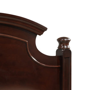 English Elm Cappuccino Traditional Full Bed Design with Durable Particle Board 58"H x 59"W x 83"D Easy Assemble B078S00431