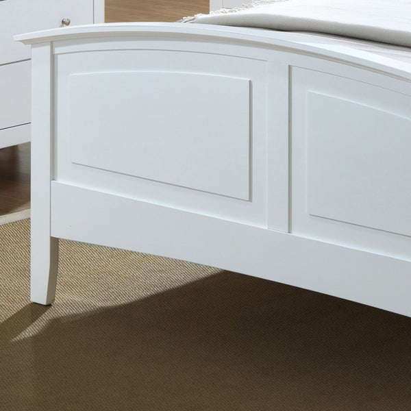 English Elm Charming Queen Bed Frame with Crisp Finish, 50"H x 68"W x 83"D, Sturdy Particleboard Construction White 5 L x 86 W x 8 H B078S00425