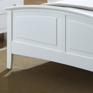 English Elm Stylish King Bed In Bright White Finish - Contemporary Design, Easy Assembly & Durable Comfort For All B078S00424-GIGA