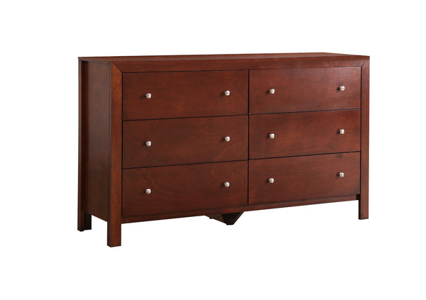English Elm Burlington Elegant Five-Drawer Chest with Dovetail Drawers and Nickel Hardware, Durable Wood Veneer Storage Cherry 19 L x 60 W x 37 H B078118335