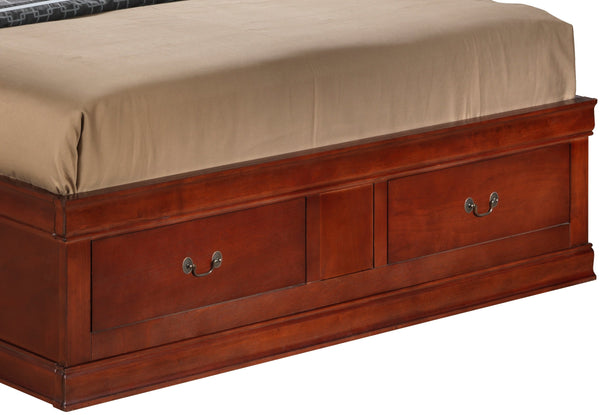 English Elm Charming Cherry Queen Storage Bed - Elegant Design With Under-Bed Storage For A Clutter-Free Bedroom B078S00275